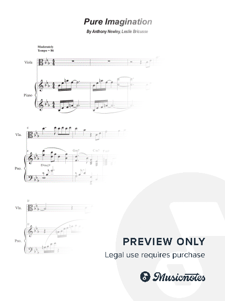 Pure Imagination (Viola solo and Piano)