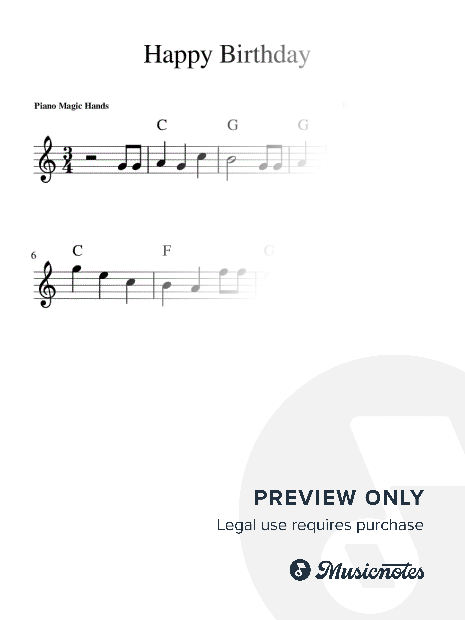 Happy Birthday Easy Piano