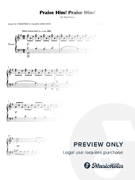 Praise Him! Praise Him! (Solo Piano)