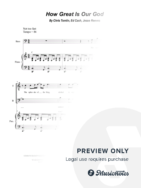 How Great Is Our God (SATB)