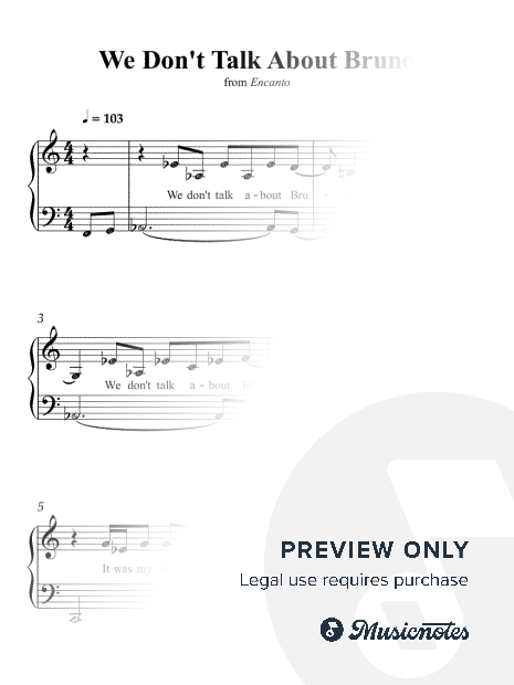 We Don't Talk About Bruno [Easy Piano]