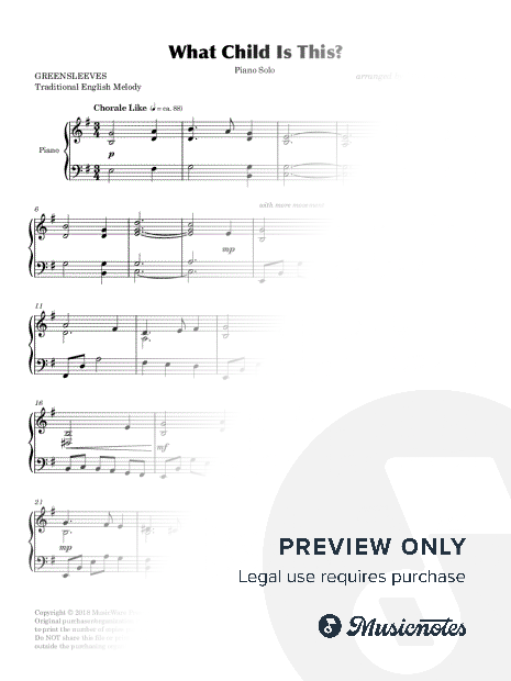 What Child Is This? (Solo Piano)