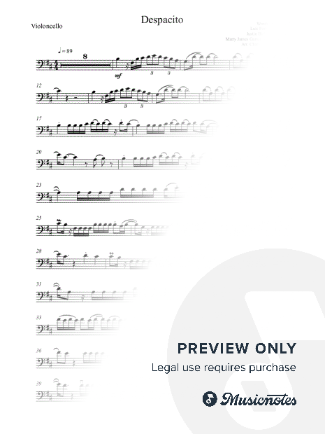 Despacito (Advanced Cello)