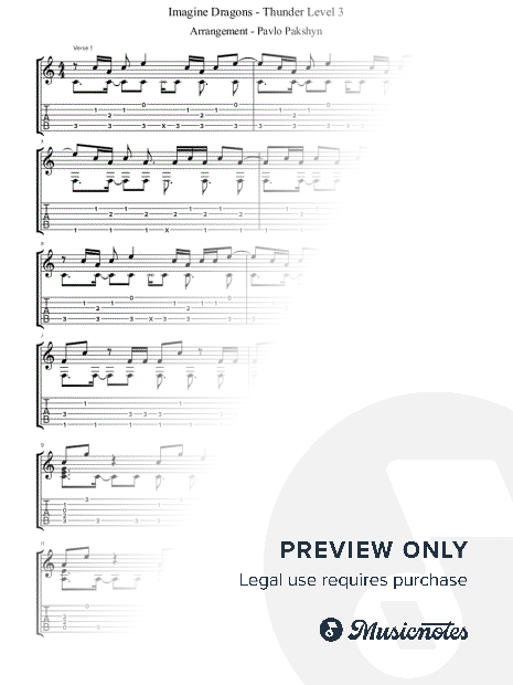 Imagine Dragons - Thunder - Level 3 (Hard)