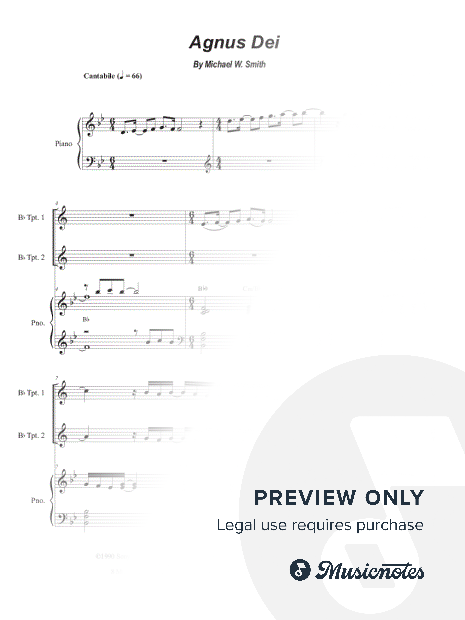 Agnus Dei (Duet for Bb-Trumpet)