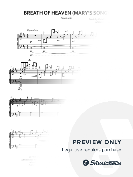 Breath of Heaven (Piano Solo)