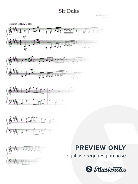 Sir Duke - Marimba Arrangement