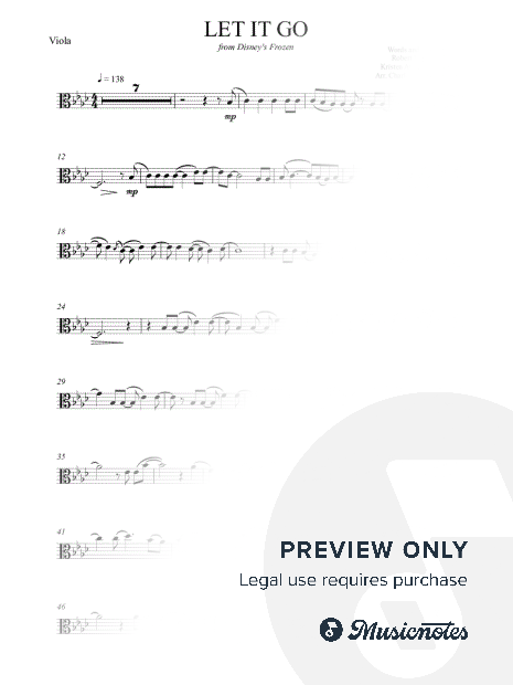 Let It Go - Frozen (Advanced Viola)
