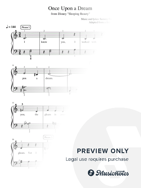 Once Upon a Dream - Intermediate
