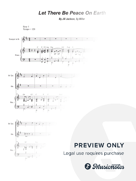 Let There Be Peace on Earth (Duet for Bb-Trumpet and French Horn)