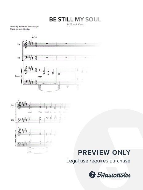 Be Still, My Soul (SATB)