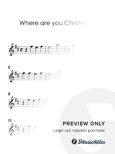 Where Are You Christmas? (EASY VIOLIN)