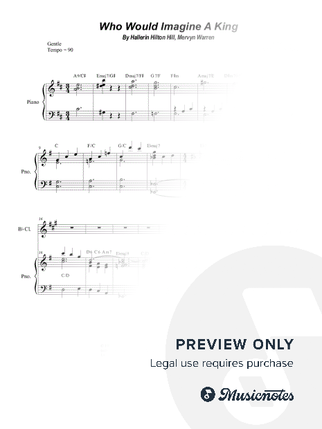 Who Would Imagine a King (Duet for Flute and Bb-Clarinet)