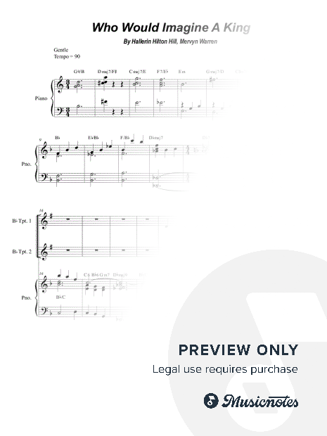 Who Would Imagine a King (Brass Quartet and Piano)