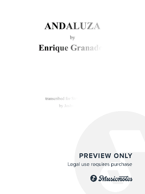 Granados: 12 Danzas españolas, Andaluza