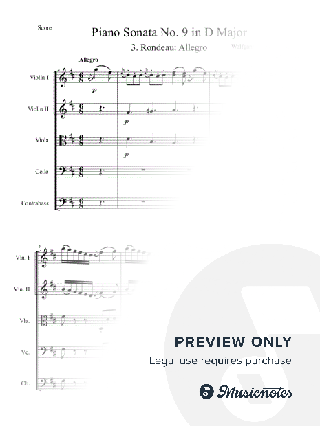 Mozart: Piano Sonata No. 9, Movement 3
