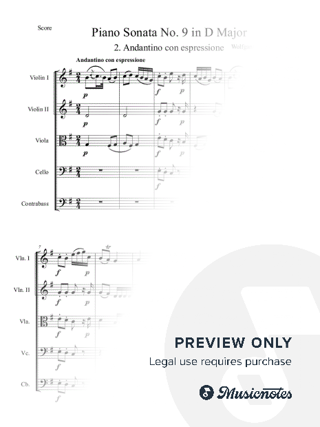 Mozart: Piano Sonata No. 9, Movement 2