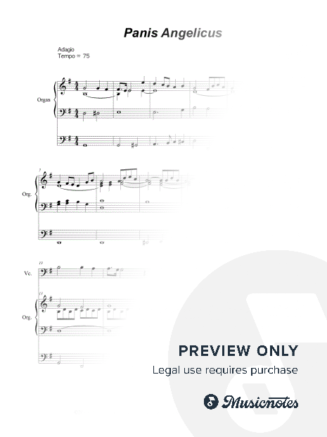 Panis Angelicus (Cello solo - Organ accompaniment)