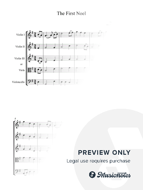 THE FIRST NOEL - String Quartet