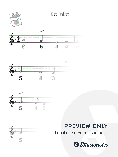 Kalinka I Easy Kalimba Sheet Music I TAB I Chords I How to Play for Absolute Beginners + GUIDE