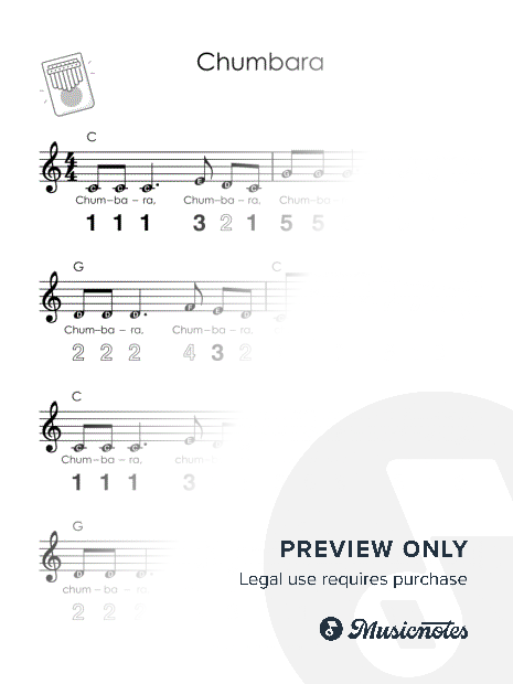 Chumbara I Easy Kalimba Sheet Music I TAB I Chords I How to Play for Absolute Beginners + GUIDE