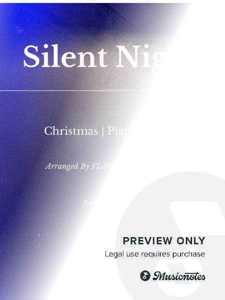 Silent Night (Stille Nacht) CHRISTMAS, PIANO and VOICE