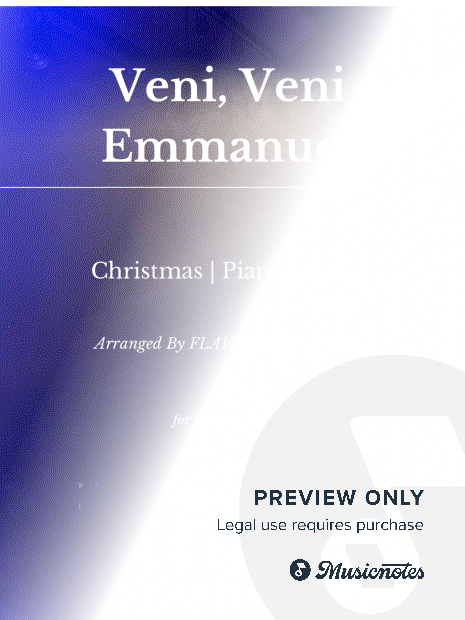 Veni, veni Emmanuel (for Voice and Piano Accompaniment)