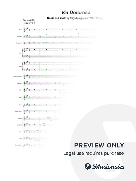 Via Dolorosa (Vocal solo, SATB and Full Orchestra - High Key)