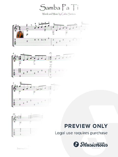 Samba Pa TI classical guitar solo