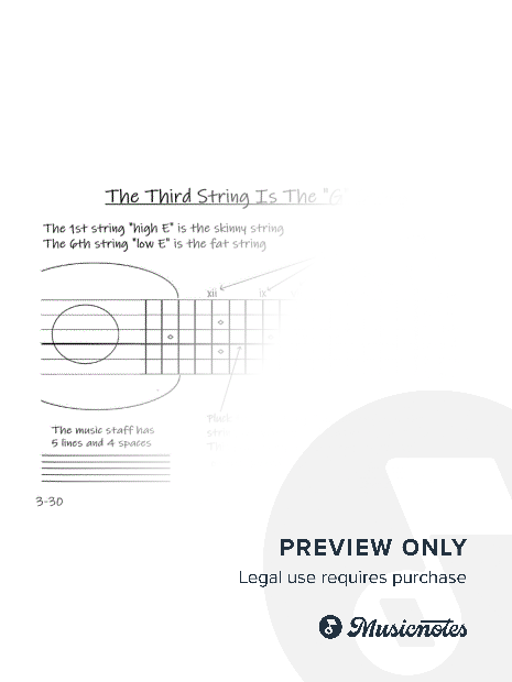 Maestro Guitar Method - Chapter Three - Notes On The Third String  (25 pages)