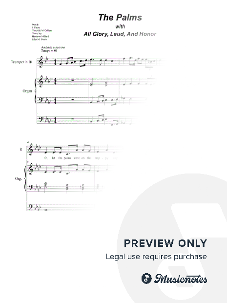 The Palms (with "All Glory, Laud, and Honor") (for 2-part choir - (SA)