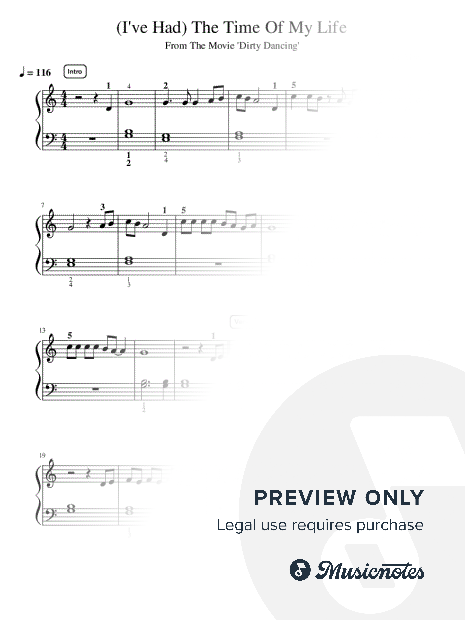 (I've Had) The Time of My Life - Intermediate