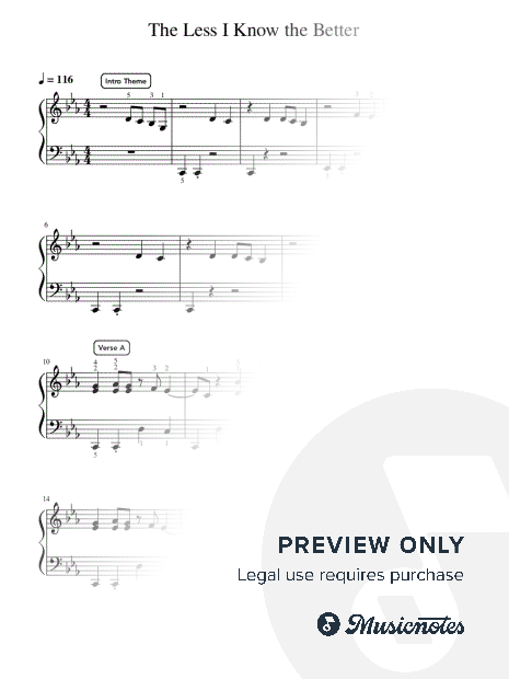 The Less I Know the Better - Pre-Advanced