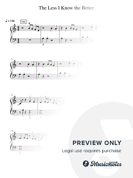 The Less I Know the Better - Intermediate