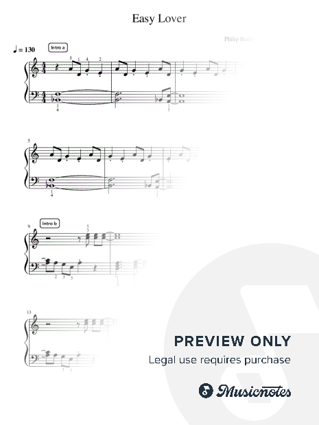 Easy Lover - Pre-Advanced