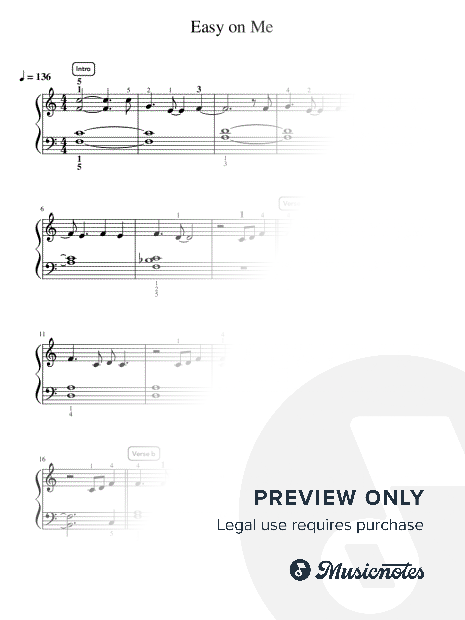Easy on Me - Intermediate