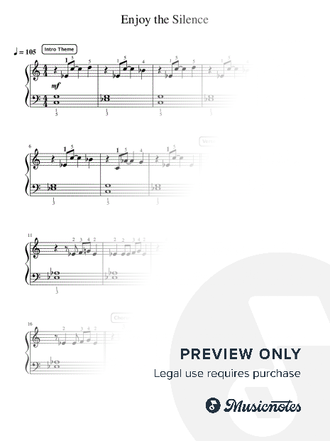 Enjoy the Silence - Intermediate