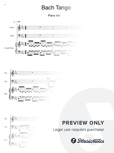 Bach Tango (Piano trio)