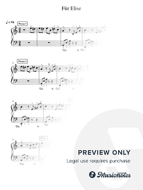 Für Elise [excerpt] - Pre-Advanced