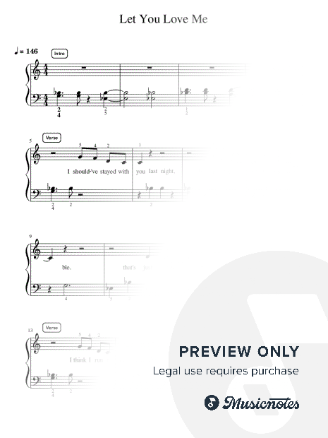 Let You Love Me - Intermediate