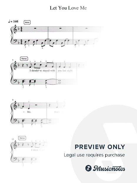Let You Love Me - Pre-Advanced