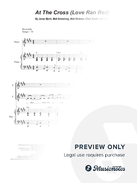 At the Cross (Love Ran Red) (Duet for Soprano and Tenor ) (Easy Vocal Duet Version)