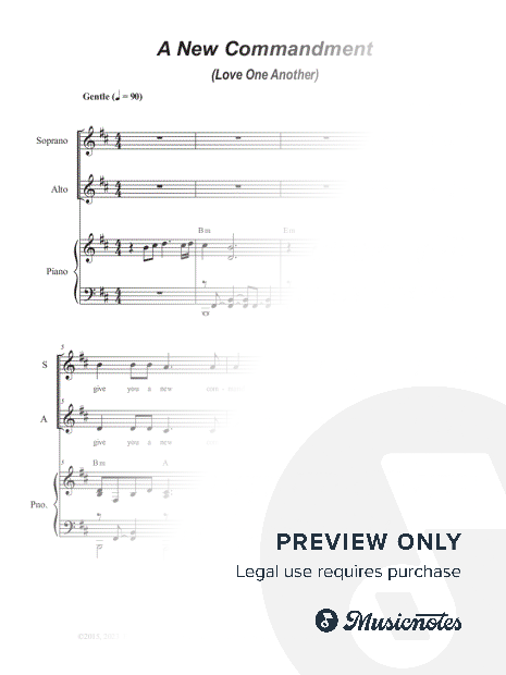 A New Commandment (Love One Another) (2-part choir - (SA)
