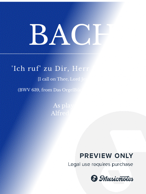 Bach: Ich ruf zu dir, Herr Jesu Christ, BWV 639 as played by Alfred Brendel (Im Westen Nichts Neues)