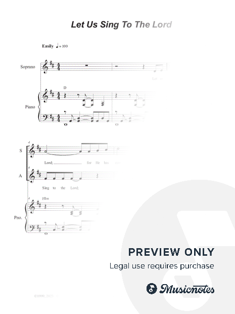 Let Us Sing To The Lord (2-part choir - (SA)