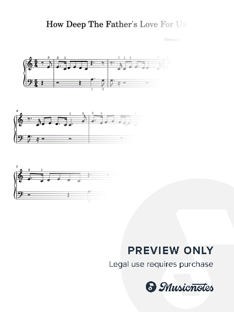 How Deep the Father's Love for Us [Quick Learn Solo - Very Easy Beginner] (Stuart Townend)