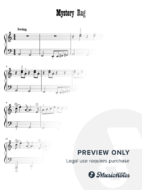 Mystery Rag [Adv. Beginner Solo]