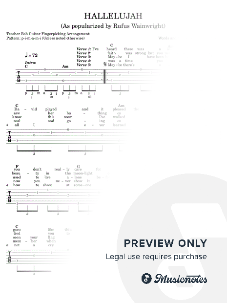 Hallelujah (Guitar)