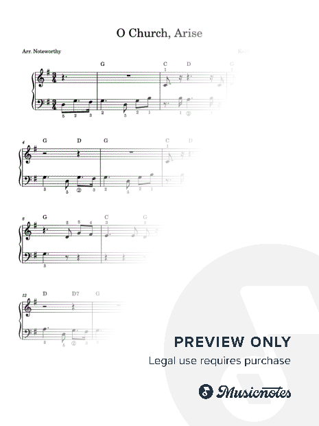 O Church, Arise [Quick Learn Solo - Very Easy Beginner] (Getty)