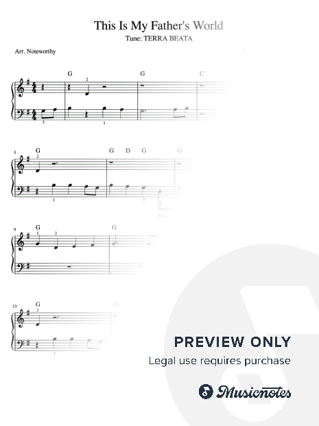 This Is My Father's World [Quick Learn Solo - Very Easy Beginner] (Terra Beata)